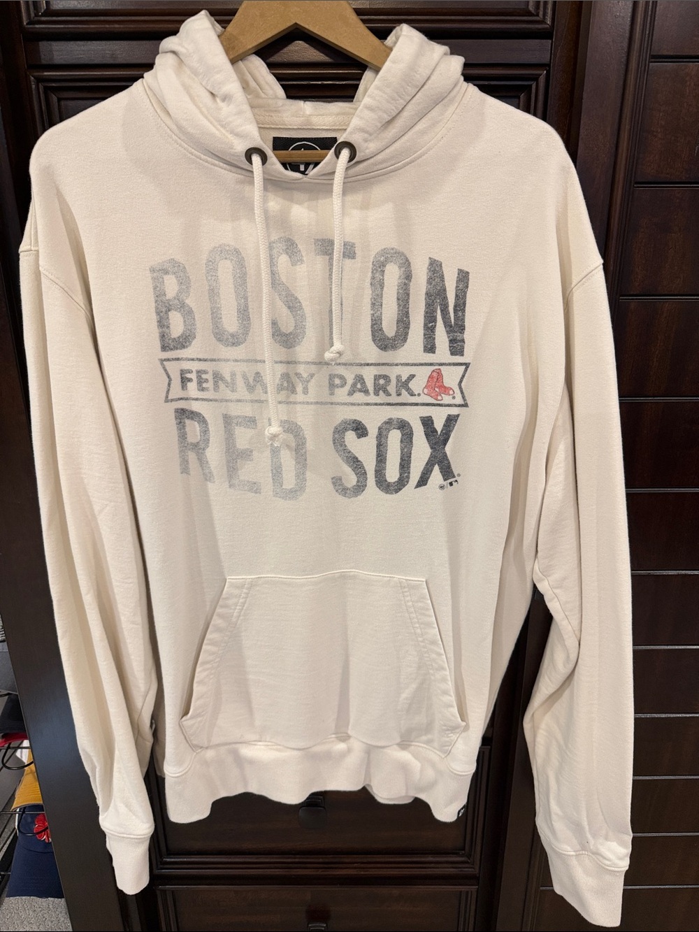 Boston Red Sox Cream Pullover Hoodie - Men’s Team Hoodie